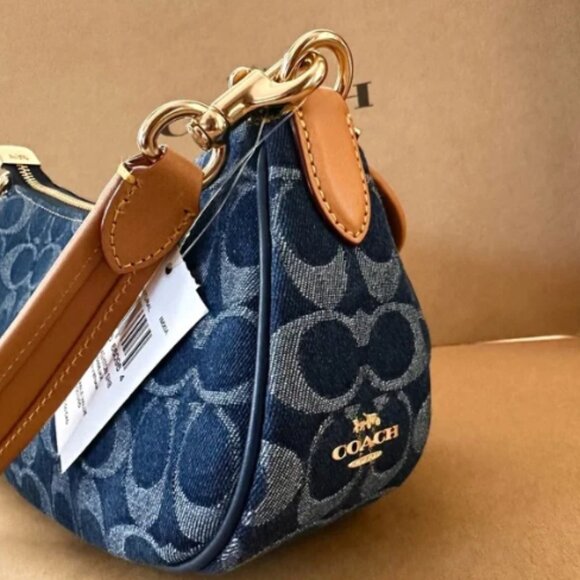 Coach Ashton bag in signature denim CY700 NWT - Picture 4 of 8